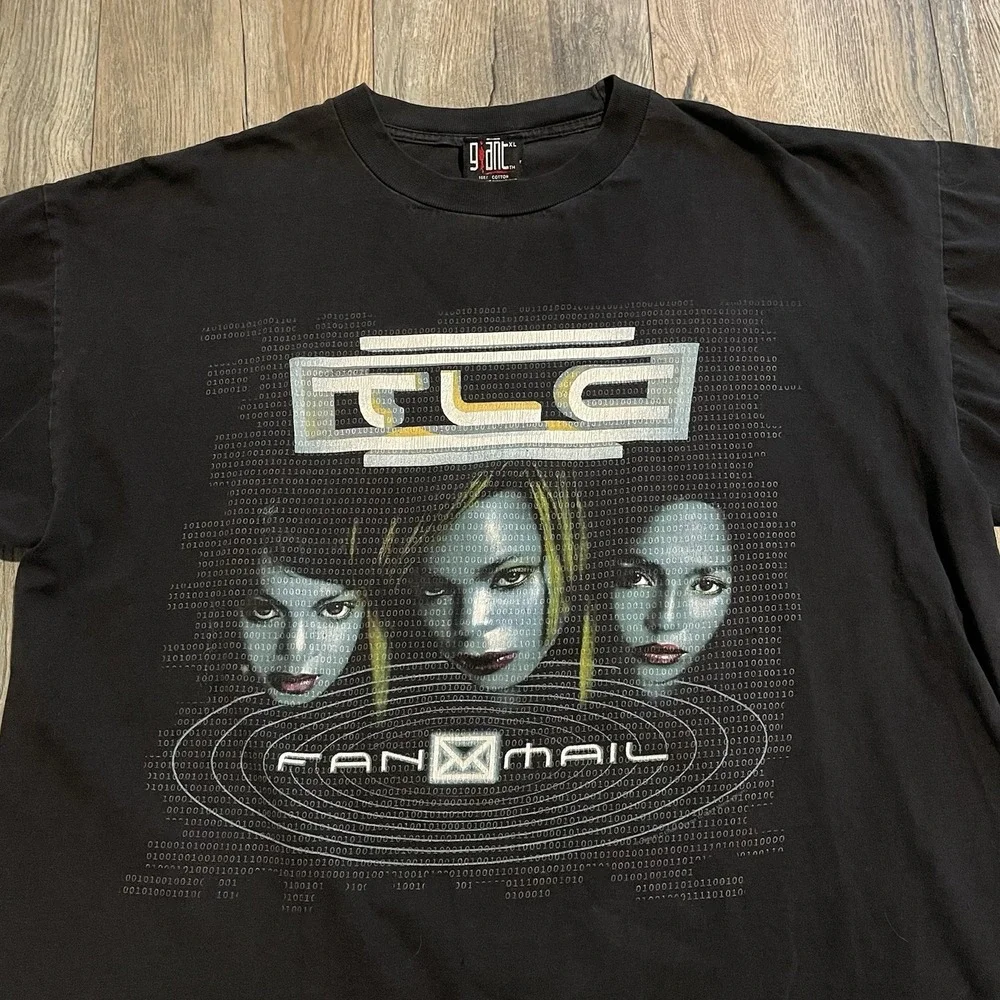 Vintage 90s 99 TLC Fanmail Tour Shirt XL Giant Tag Fan Mail Rap Tee Double Sided